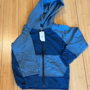 NEW! WITH TAGS! Gap Blue Kids Cotton Hoodie Sweatshirt Zipper Sz 4